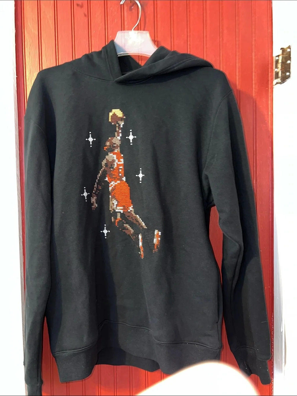 AUTHENTIC NIKE AIR JORDAN GRAPHIC FLEECE  HOODIE DC9713-010 Size Small